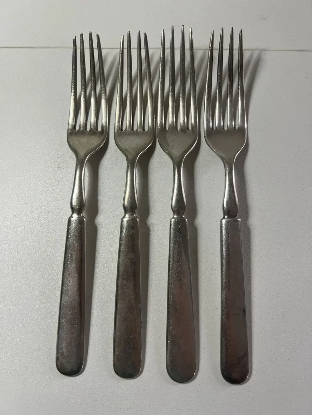 Rogers Bro Silver Plate Dinner Forks Set Of 4, Stamped with Star #12 , And 1847
